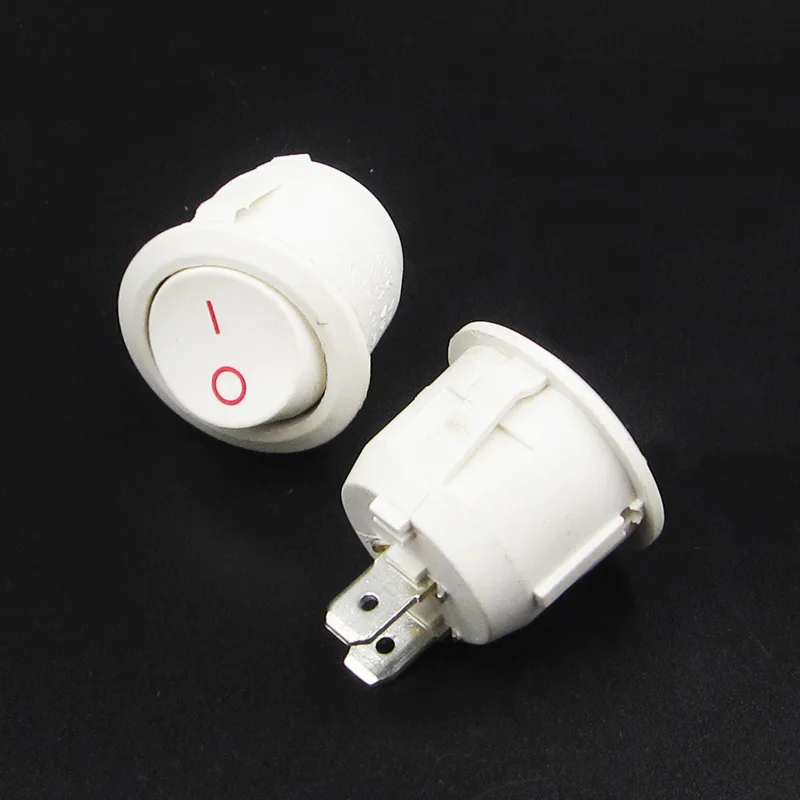 10 шт. KCD1 105 на включение/выключение 2PIN 10A/125V 6A/250V круглый Кулисный переключатель 2pin