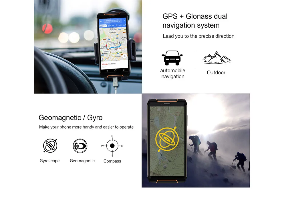 Cubot KingKong 3 Android 8,1 смартфон MTK6763T Восьмиядерный 5,5 дюймов 4 Гб 64 Гб 13 МП 6000 мАч IP68 водонепроницаемый мобильный телефон