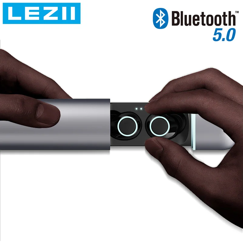 LEZII A1 наушники вкладыши TWS Мини Bluetooth True Беспроводной с микрофоном Hi Fi сенсорный