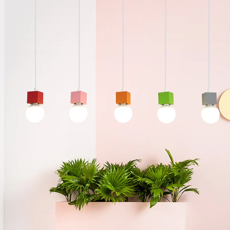 Маккарон скандинавский пост современный светильник для столовой простой