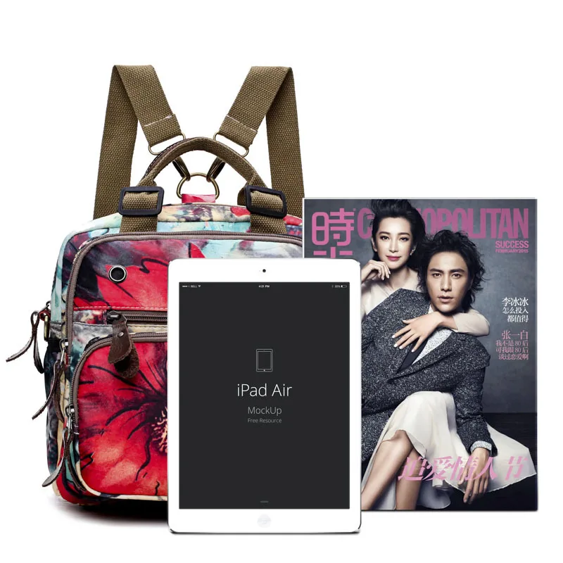 Стильный женский рюкзак с принтом многофункциональный большой емкости водонепроницаемый легкий дышащий повседневный уличный рюкзак