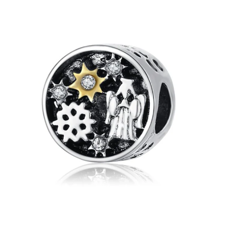 Sun angel beads подходит для шармов plata de ley оригинальный браслет ювелирные изделия на