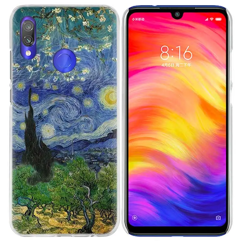 01 Чехол Ван Гога с ромашками для Xiao mi Red mi Go Note 7 6 6A Pro S2 5 5A 4X mi A1 A2 9 mi x 3 5G 8 lite Play F1 жесткий чехол для телефона из ПК - Цвет: 01