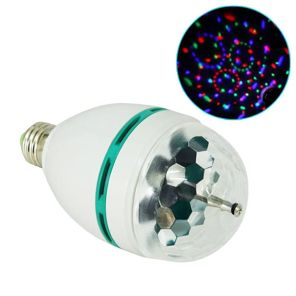 Светодиодная RGB лампа Adeeing 3 Вт E27 85 265 в перем. Тока|light dj|stage lightdj disco |