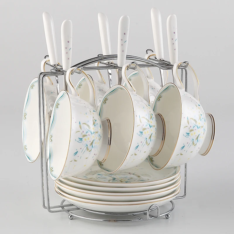 Британская короткая костяного фарфора чайная чашка ложка для блюдца набор 200 мл