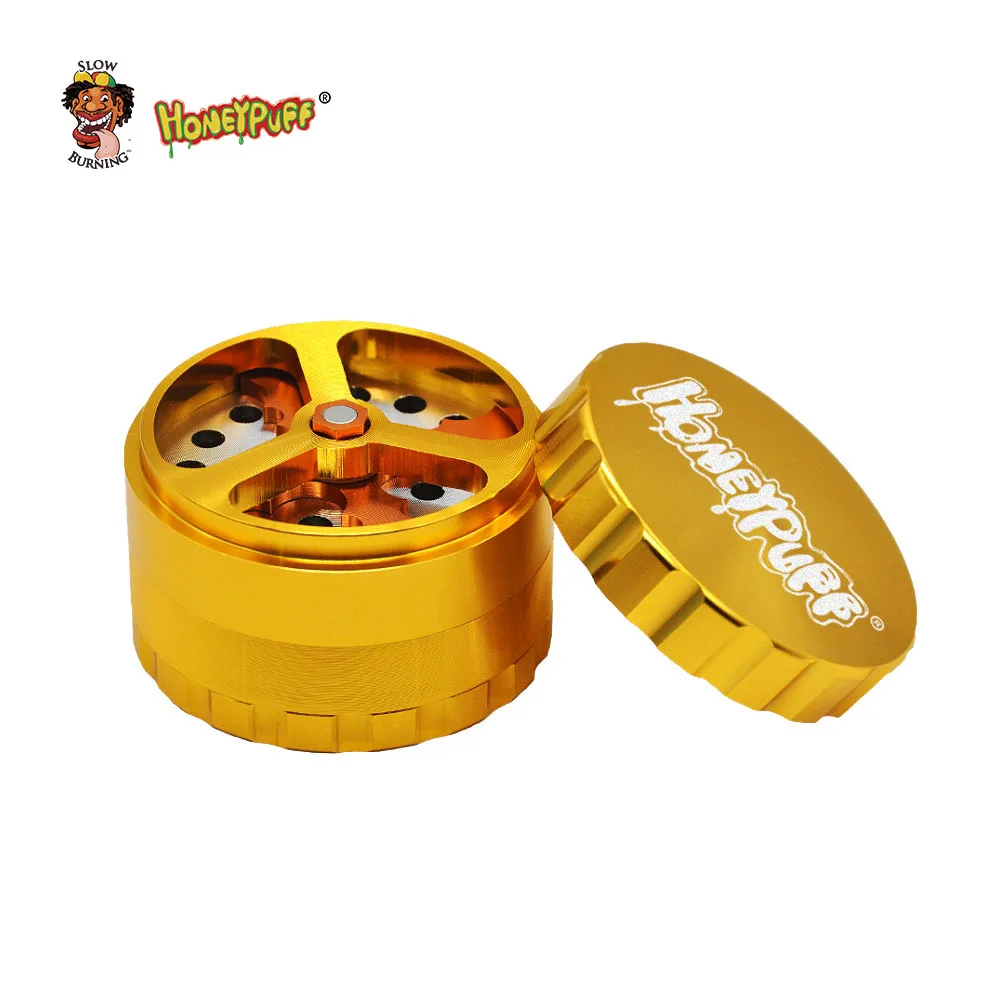 HONEYPUFF травы измельчитель табака 63 мм/2 5 дюймов 4 часть мельница из алюминия Moledor