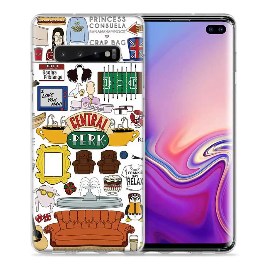 07 Друзей вместе ТВ Показать чехол для samsung Galaxy S8 S9 S10 5G S10e S7 Note 8, 9, 10, J4 J6 плюс J5 J8 J3 силиконовые чехлы для телефона - Color: 07