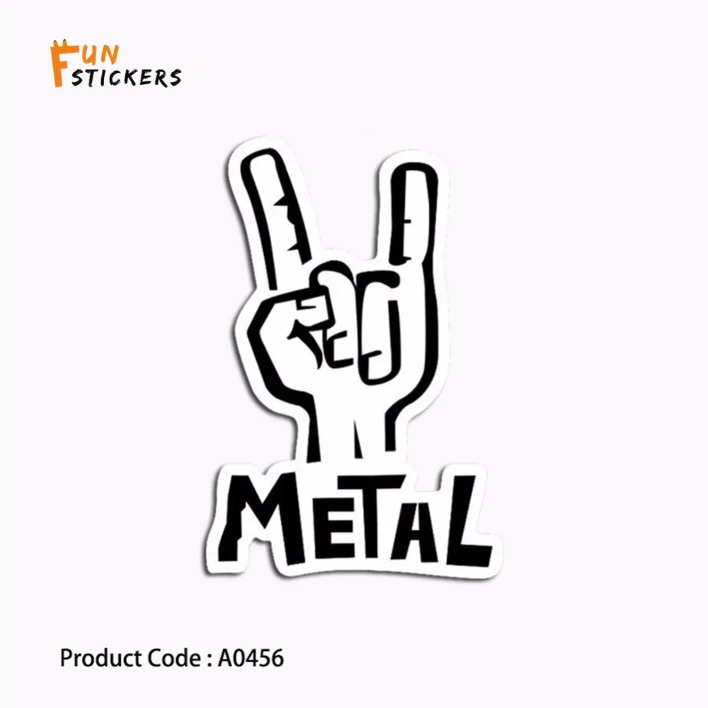 Rock and roll gestures horror finger music trend combination set cardboard laptop guitar skateboard luggage waterproof sticker | Игрушки и