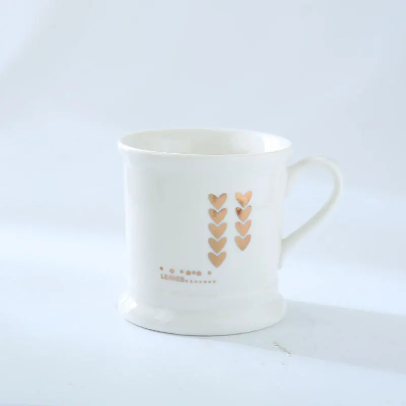 NEW Creative Vintage Gold Love Ceramic Coffee Mug Porcelain Juice Drinking Water Milk Tea Cup Gift for Friend Couple | Дом и сад