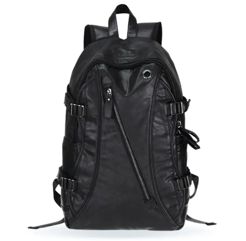 Рюкзак мужской черный кофейный синий модный Повседневный из искусственной кожи |