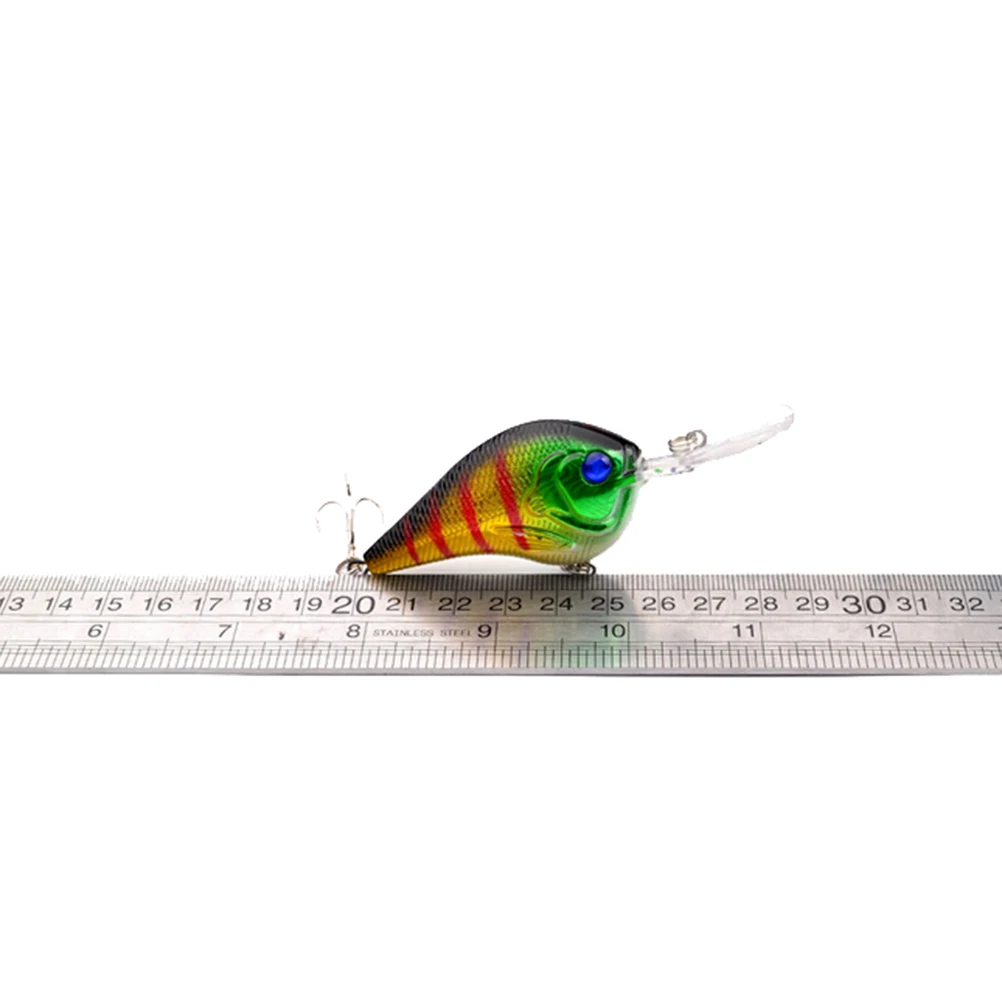 

11.2cm Artificial Perche Fishing Lure Crankbait Swim Crank Bait Fishing Tackle Wobbler 3D Eye Hard Bait 1Pc