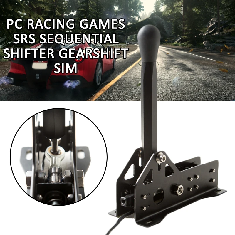 black USB Ручной тормоз PC гоночные игры SRS последовательный переключатель переключения передач SIM для logitech G25 G27 G29 T300 T500 FANATEC система ручного тормоза - Цвет: black