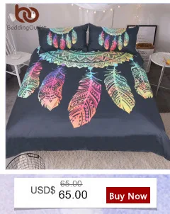 BeddingOutlet Watercolor Butterfly Bedding Set Colorful Printed Quilt Cover With Pillowcases Peace Design Bed Set 3-Piece