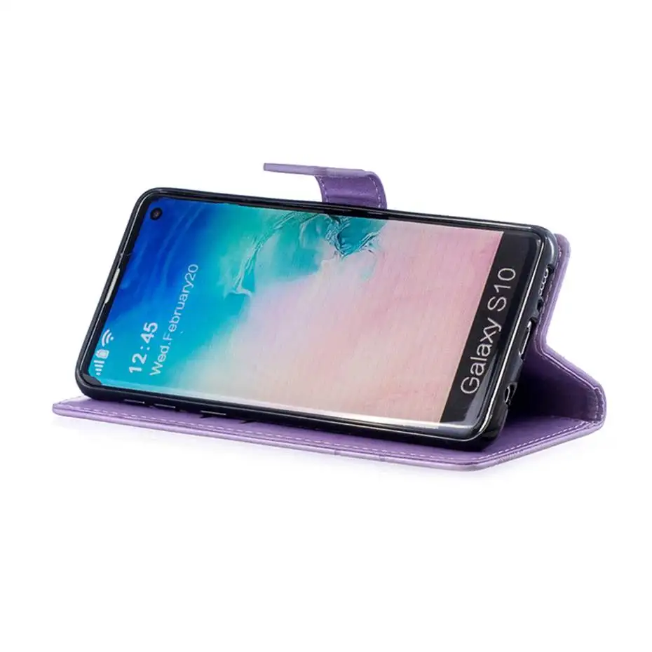 Кожаный флип-чехол для samsung Galaxy S10 S10E S7 S8 S9 A30 A40 A50 A10 M10 M20 M30 A6 A8 A7 J3 J4 J5 J6 J7 плюс чехол