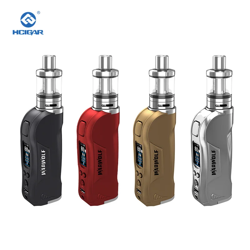 Комплекты электронных сигарет HCIGAR Warwolf Vape Kit выход 80 Вт бак 510 нить 18650 мод комплект