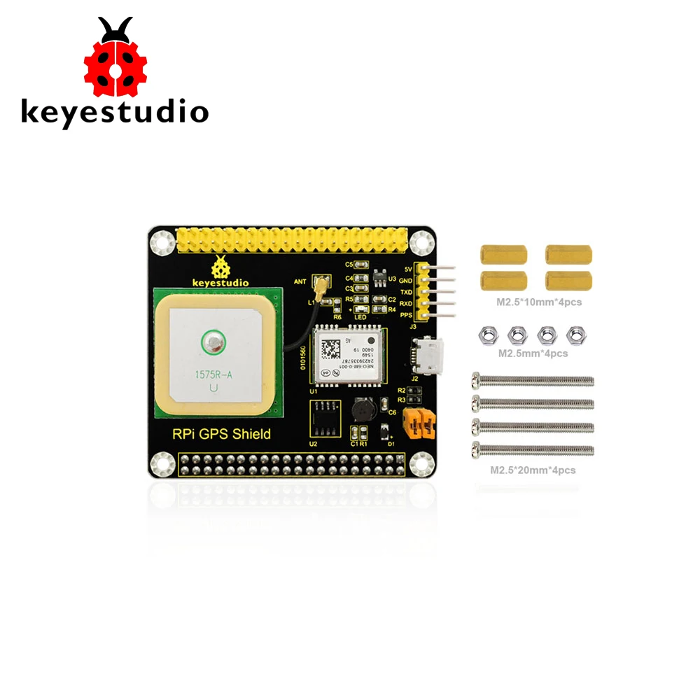 Keyestudio NEO-6M gps Щит Плата расширения с антенной для Raspberry Pi 3/CE сертификация