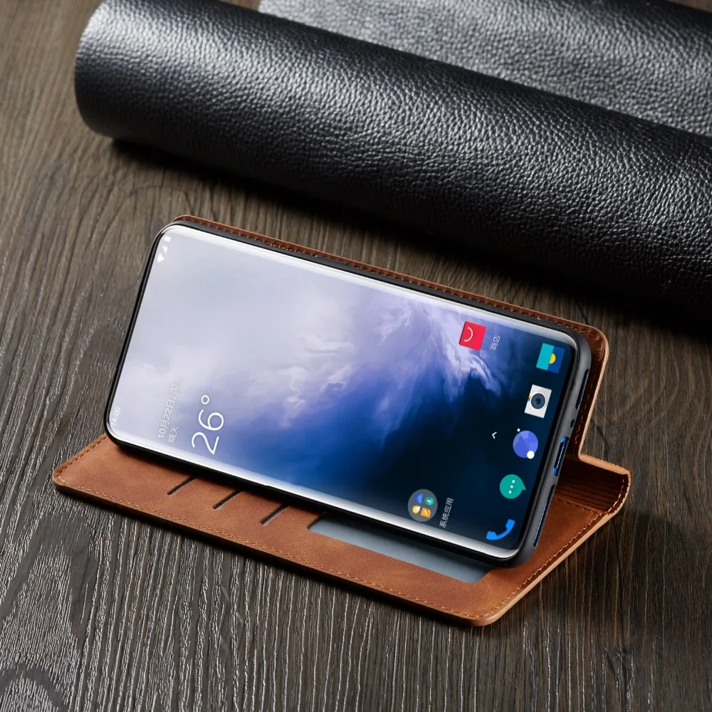 Coque One Plus 7 Pro чехол для телефона One Plus 7 флип-чехол кожаный кошелек с магнитной крышкой задняя книжка для OnePlus 7 Pro Чехол