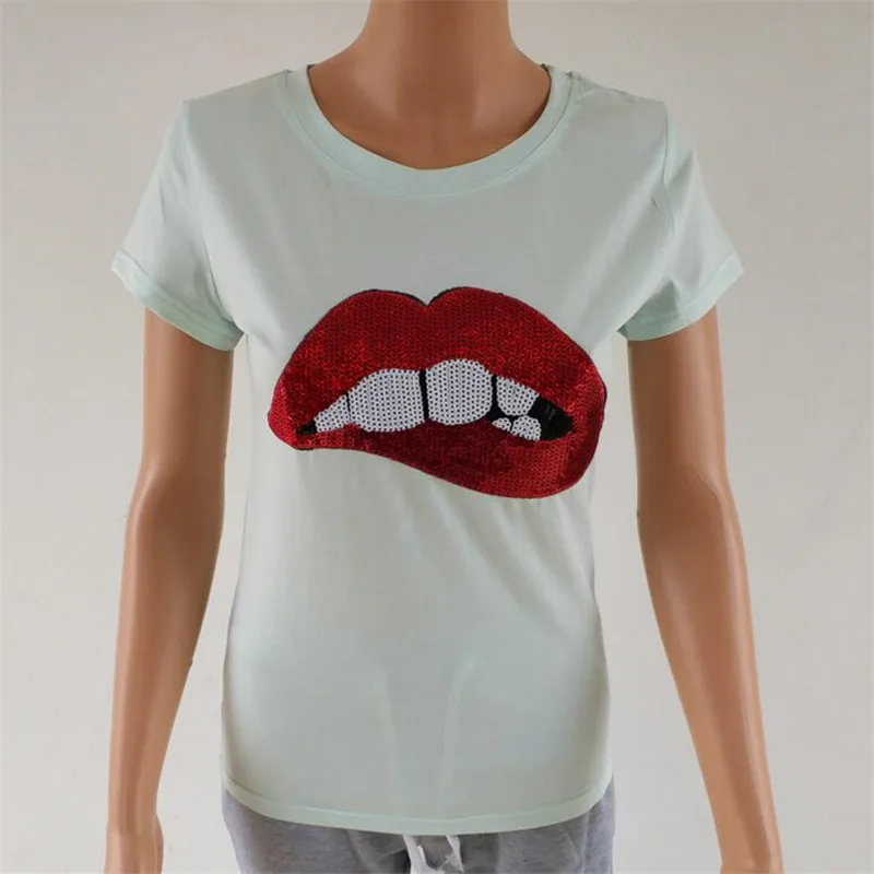 Пикантные горячая Распродажа 2018 футболки для женская летняя обувь с коротким