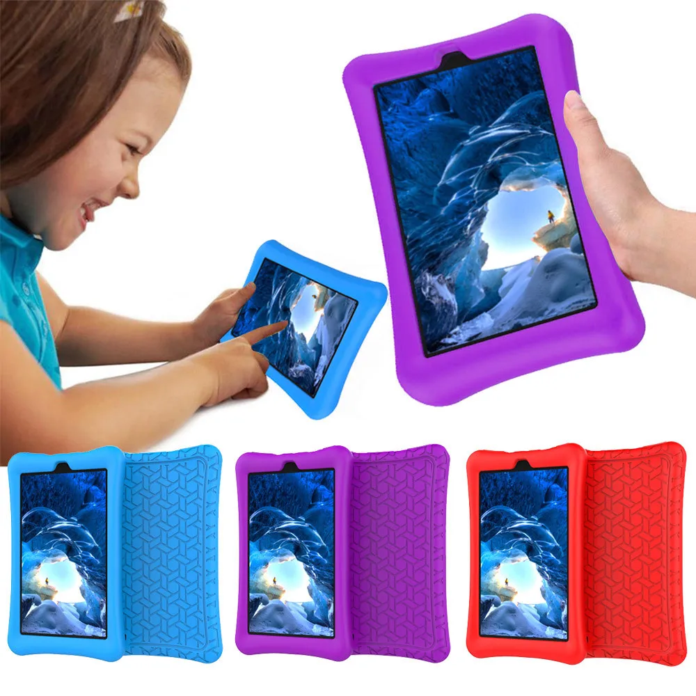 Чехол для 2017 Amazon Kindle Fire HD 7 чехол планшета детский силиконовый защитный Прямая