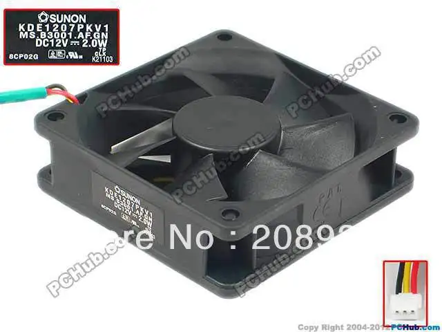 Для SUNON KDE1207PKV1. MS. B3001.AF. GN 70*70*20 мм Вентилятор проектора 7020 + вентилятор