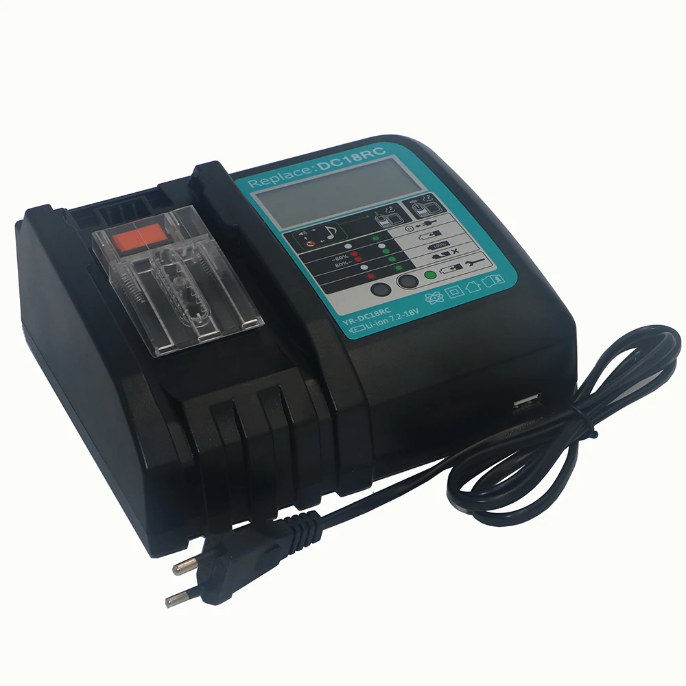 7 2 в 18 Мощность инструмент Li Ion Батарея зарядное устройство для ЖК экрана Makita до 18В
