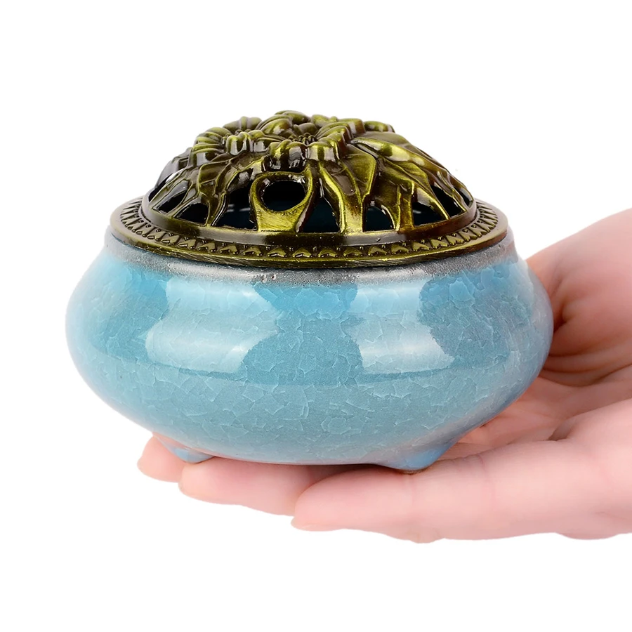 Керамическая китайская ароматическая горелка антикварная свеча Geur Olie Brander Weihrauch