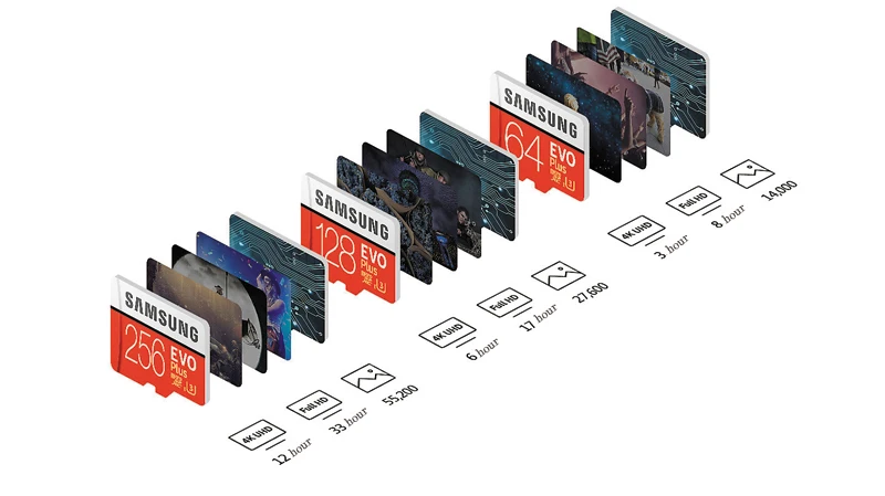 Samsung EVO Plus 128 Гб MicroSD карта 100 МБ/с. UHS-I U3 Class10 4K UltraHD SDXC TF флэш-карта памяти для видео оборудования