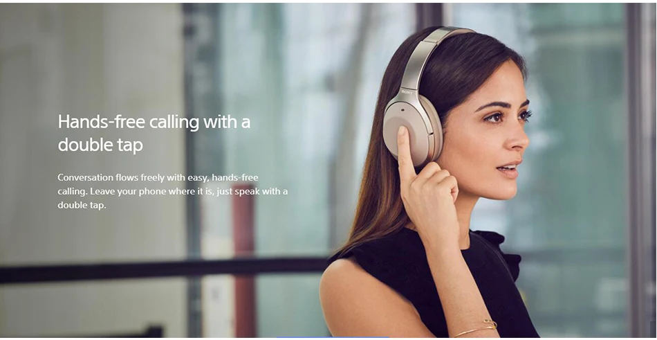 SONY WH-1000XM2, беспроводные bluetooth-наушники с шумоподавлением, высокое качество, аудио, гарнитура для громкой связи, портативный чехол, NFC