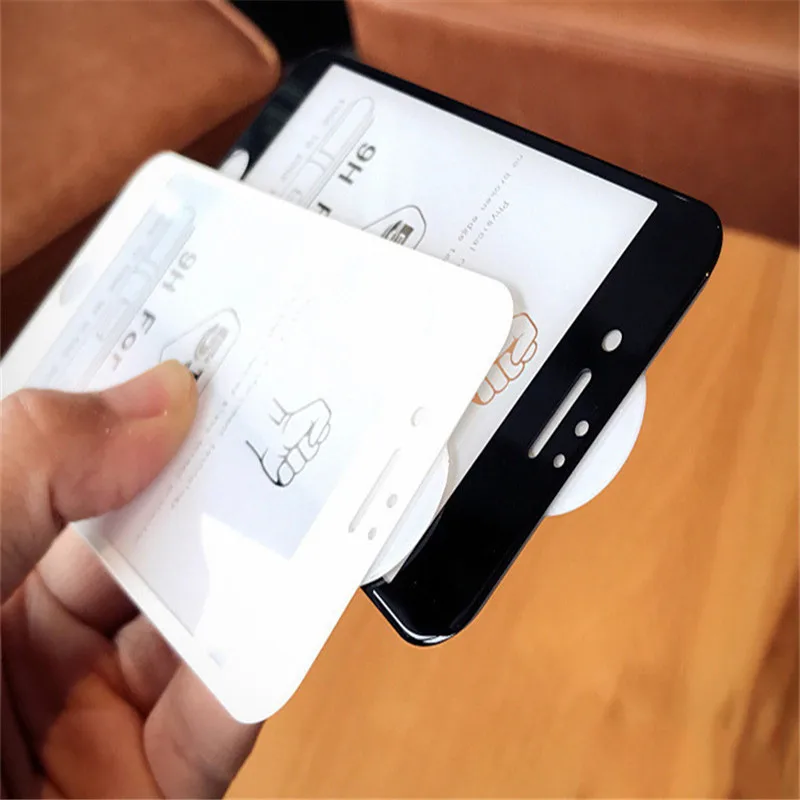 5D стекло для iPhone 7 закаленное Iphone Plus 6 6s 8 plus защитное полный экран белый черный