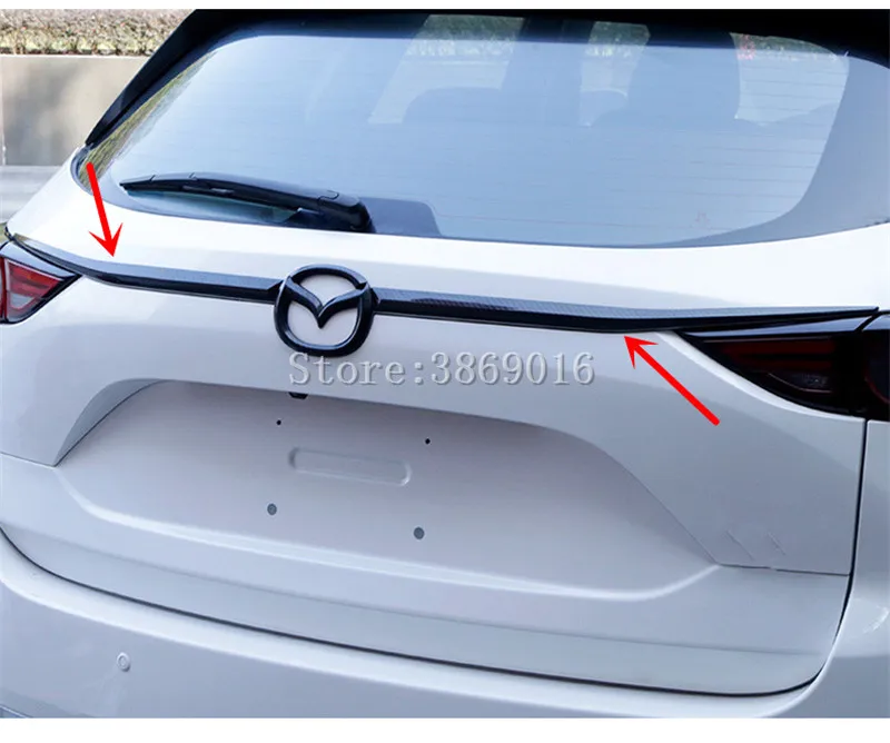 ABS Chrome Rear Trunk Lid Cover Tailgate Boot Back Door Trim Molding Garnish Strip Protector For Mazda Cx-5 MK2 2017 2018 2019 | Автомобили