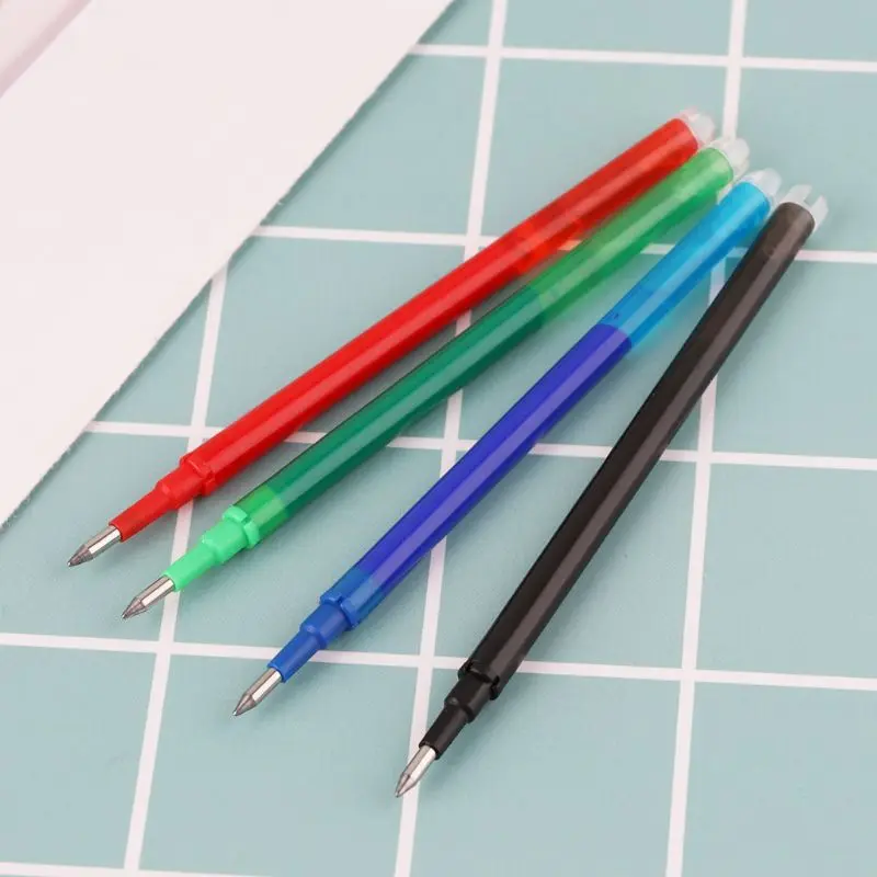 

5pcs Black Green Blue Red Ink Erasable Gel Pen Refills Rods Large Capacity Writing Replacement School Supplies Stationery