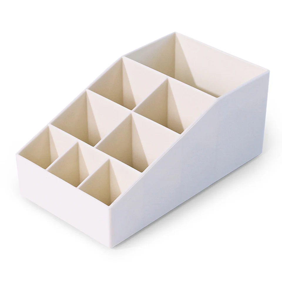 Msjo Настольный органайзер пластиковая щетка и вкладыш коробка для хранения макияжа пульт дистанционного управления для канцтоваров и мелких предметов держатель коробка для помады контейнер - Цвет: 7 Desk Organizer