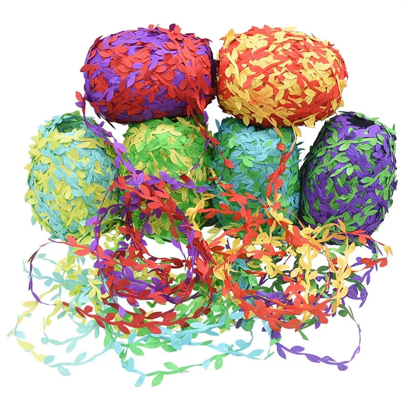 Гирлянда из искусственных листьев многоцветная 10/20 м | Дом и сад