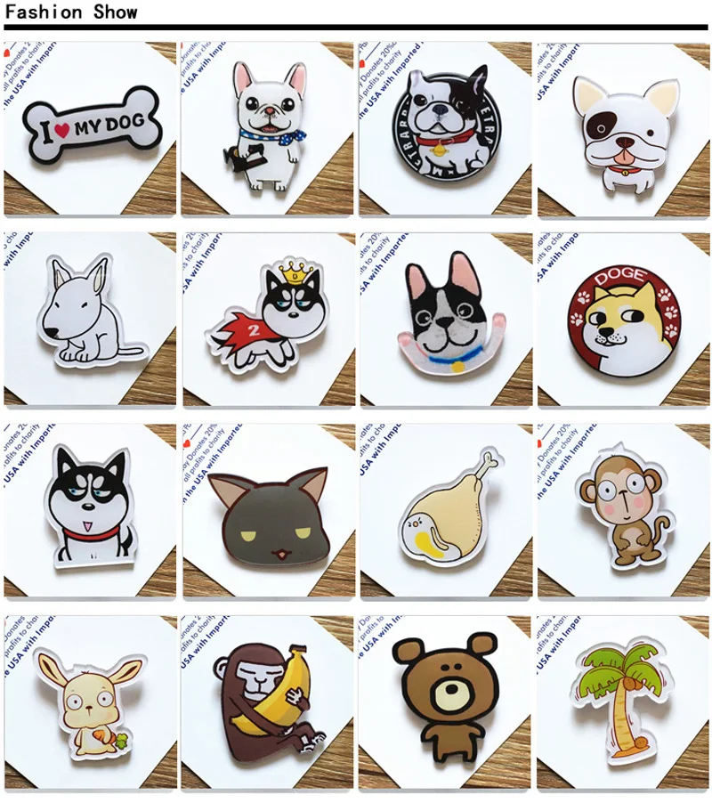 Модные горячие забавные очаровательные милые Мультяшные животные Хаски 1 шт.