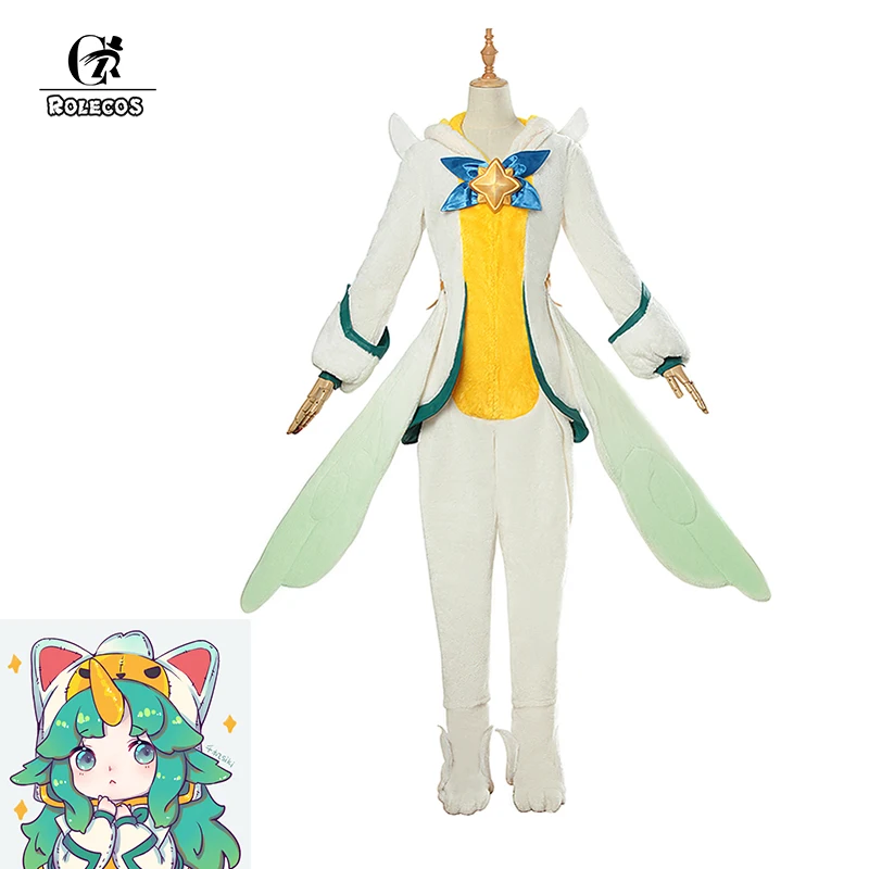 Ролекос игра LOL Косплей костюмы Звезда Хранитель сорака Пижама с крыльями для