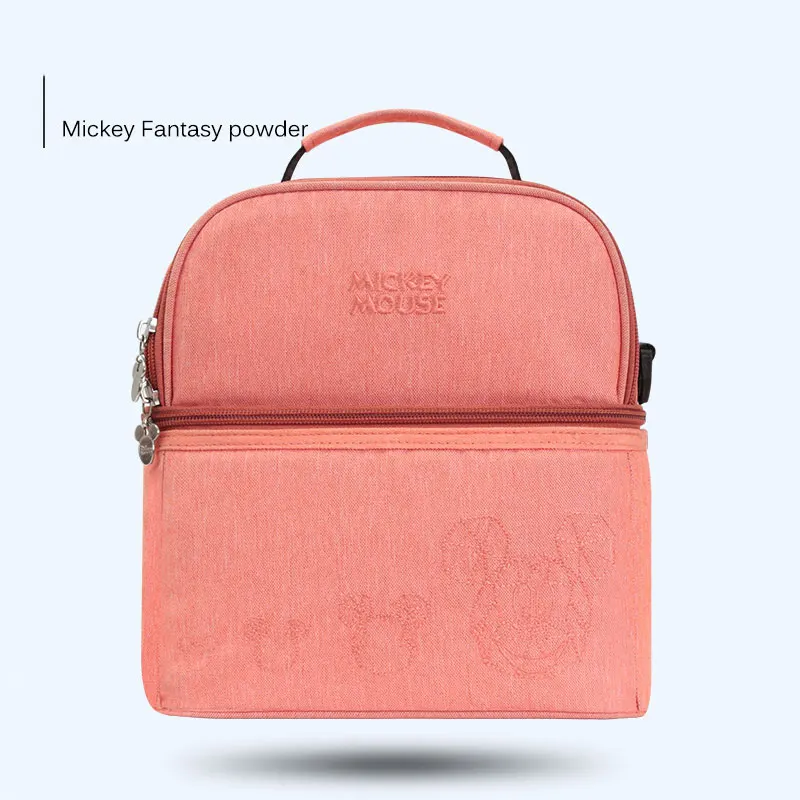 Черный Disney изоляционный мешок молочный продукт хранения термальный мешок Микки Маус контейнер с подогревом бутылочка для кормления ребенка тепловой держать напитки прохлады Backpac - Цвет: Черный