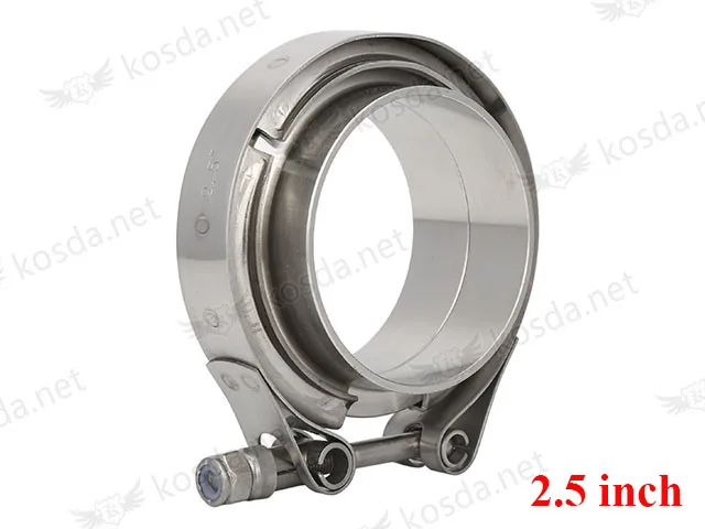 Гоночный зажимной зажим v band 1," 1,25" 1,7" 2" 2,2" 2,5" 2,7" 3" SUS 304 из нержавеющей стали vband зажим фланец комплект V-band - Цвет: KD4144