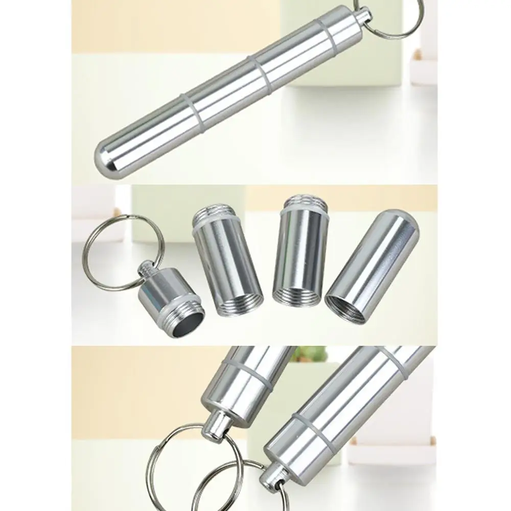 Футляр для таблеток из алюминиевого сплава 5 шт.|Коробки и ящики хранения| |