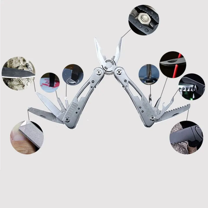 Free shipping quality outdoor multi-purpose tool pliers mini gift stainless steel folding multi-function | Инструменты