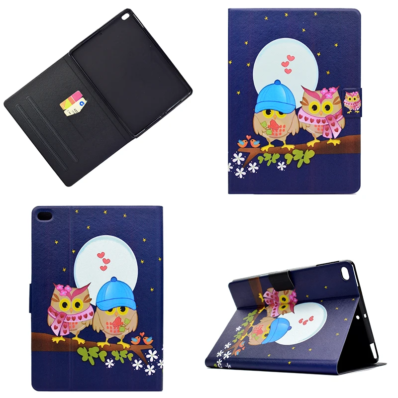 Мультфильм лошадь филин сова слон магнит PU ткань кожаный кожа планшета чехол на