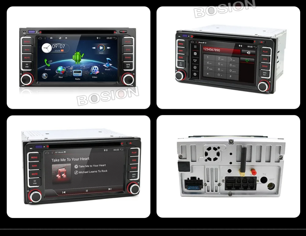 Android 9,0 4 ядра cpu 2 DIN универсальный радио автомобильный DVD gps стерео для Toyota Corolla Camry Prado RAV4 Hilux VIOS