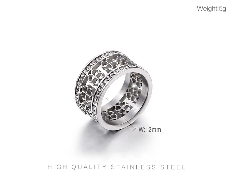 Kalen, золото и серебро, нержавеющая сталь, Anillos Mujer, богемные стразы, цветочные кольца для женщин, обручальные кольца, Женские Ювелирные изделия