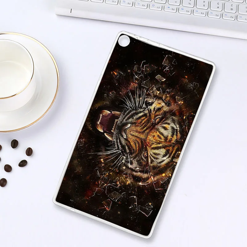 Z003 Окрашенный Прозрачный чехол для планшета lenovo TAB E10 E8 E7 M10 P10 чехол силиконовый чехол для lenovo A7-30 A7-50 Phab Plus мягкие сумки из ТПУ - Цвет: Z003