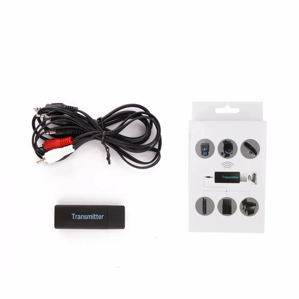 FORNORM 2 4 ГГц USB 5 V Bluetooth 3 0 передатчик 100 Мбит/с мм аудио rca-кабели связаны для ТВ