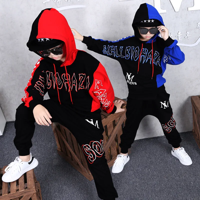 Children Tracksuit Boys Hoodies + Pants Casual Outfits Kids Spring Autumn Clothing Long Sleeve Sports Suits 8 10 12 13 Years |