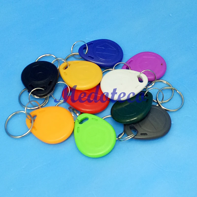 

10 Pcs/lot EM4305 Copy Rewritable Writable Rewrite EM ID keyfobs RFID Tag Key Ring Card 125KHZ Proximity Token Access Duplicate
