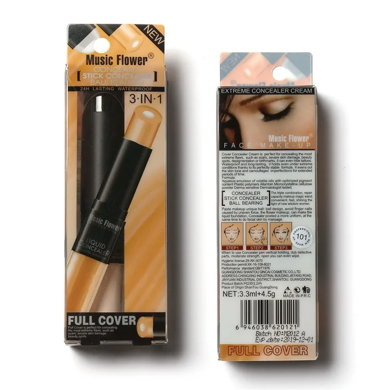 3d лицо двойной особенность корректор хайлайтер полное покрытие кремовый