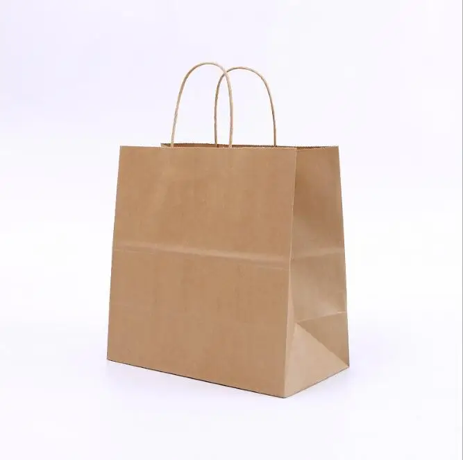 15*28*29 см 80gsm крафт бумага пакет для пищевых продуктов бумажные сумки десертный
