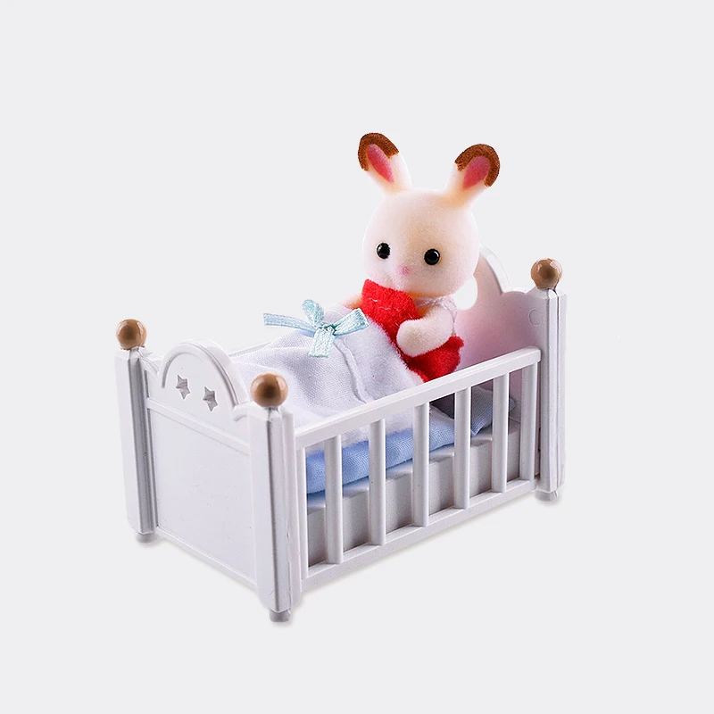 Sylvanian Family Dollhouse мебель фигура игрушка куклы шоколадный кролик детская кровать