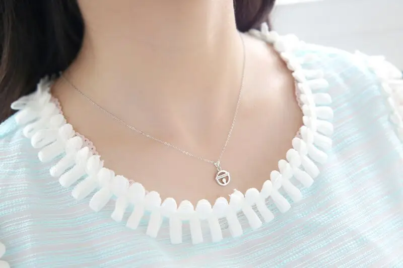 

HOT!NEW 925 Sterling Silver Doraemon bell Necklace Pendant Sterling Silver Necklace Chainr Brand Jewelry